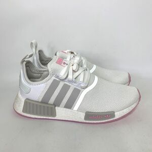 adidas Originals NMD R1 Shoes Pink White Grey GY2074 Womens Size 9.5 Brand New